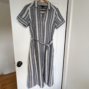 Banana Republic Linen Midi Shirt Dress |  Size 6
